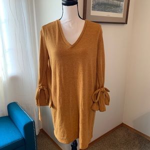 Mustard Yellow Everly Tunic with Ties